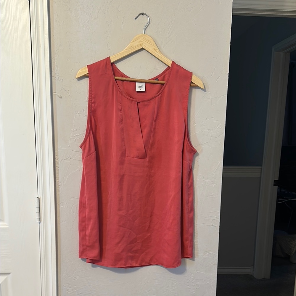 CAbi Pink Sleeveless Tank Top
